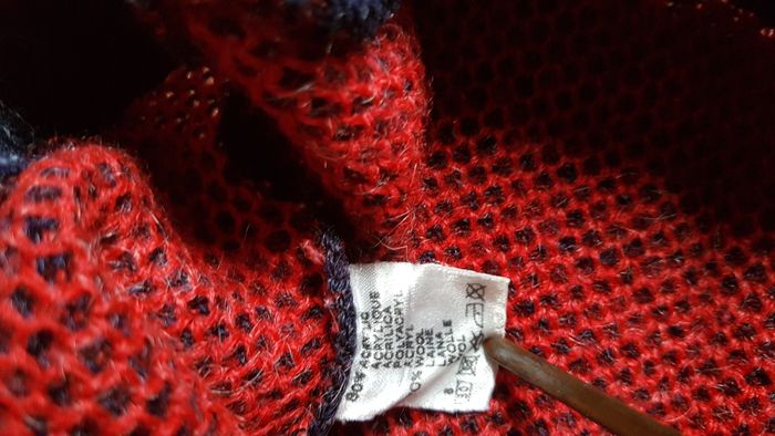 Pull garçon 2 ans bleu et rouge Dinou - photo numéro 3