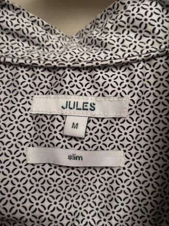 Chemise slim blanche & noir