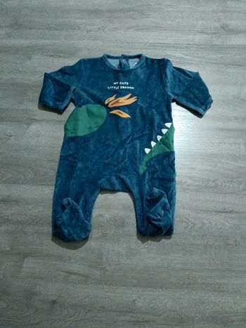 Grenouillère bébé 6 mois - Kiabi - Crocodile - Velours