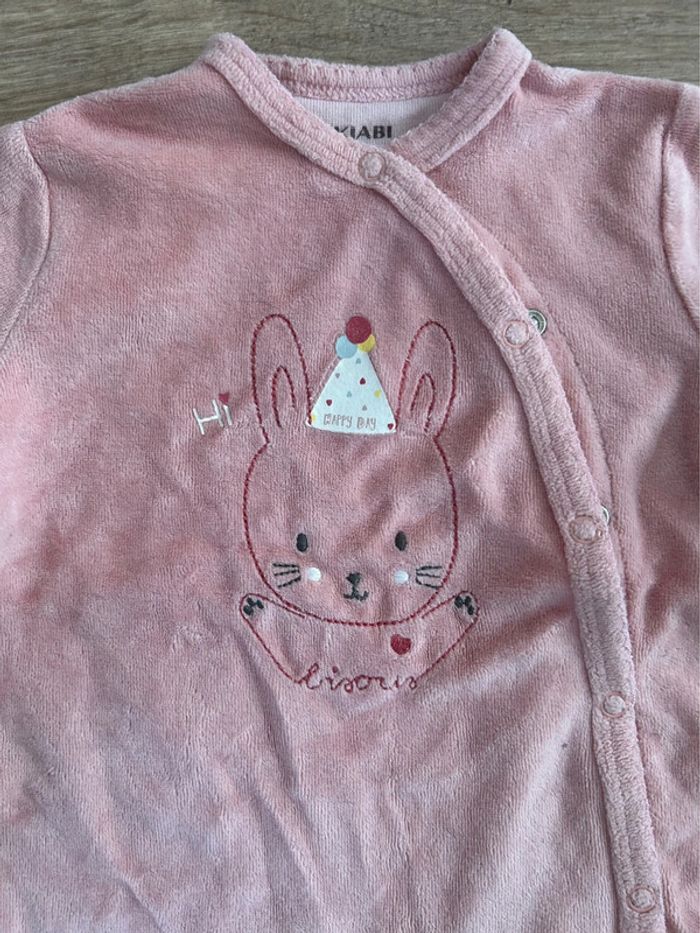 Pyjama velours rose - photo numéro 2