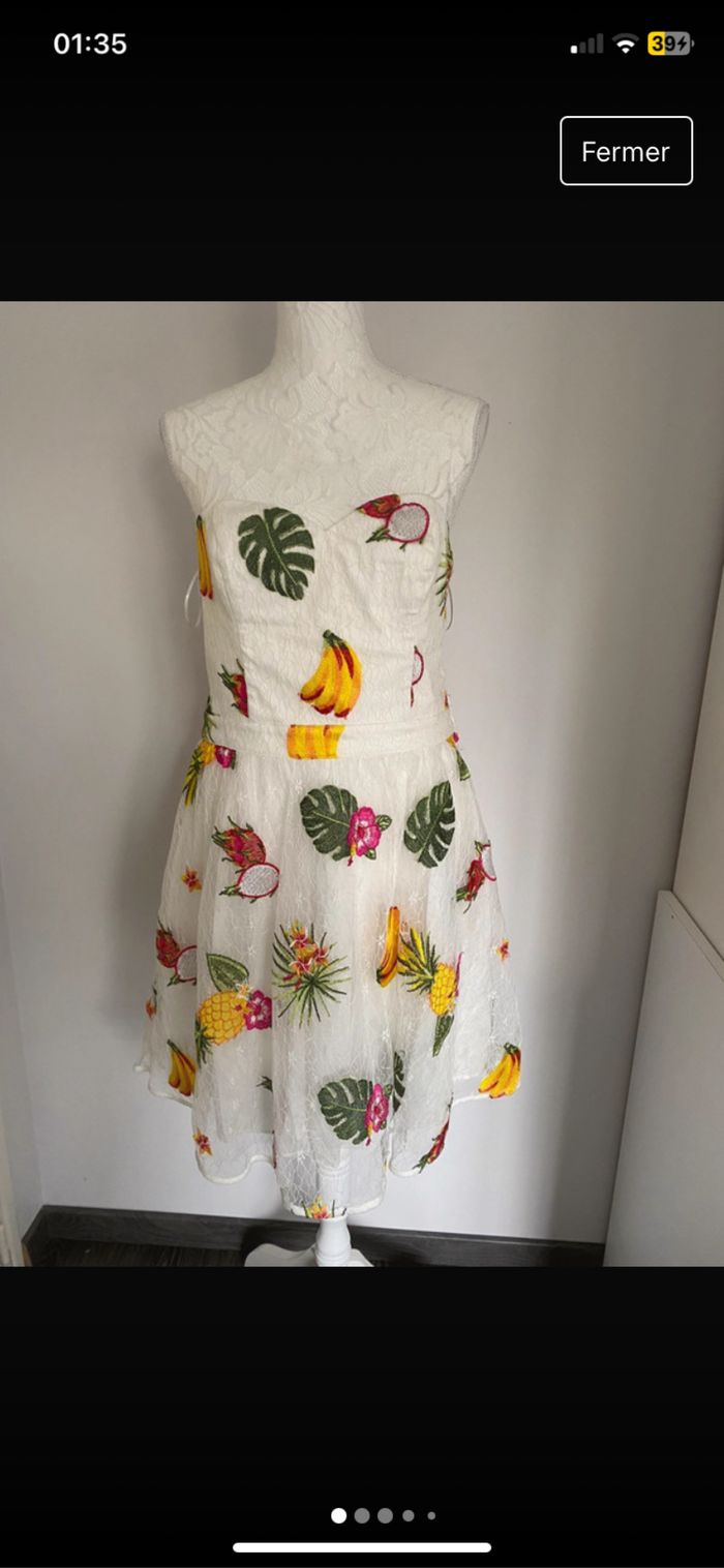 Robe Nafnaf dos nu neuf T42