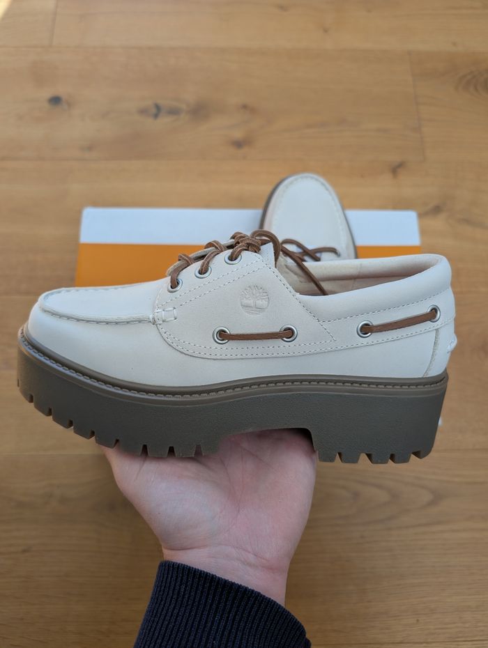Timberland Stone street - Cuir beige taille 39