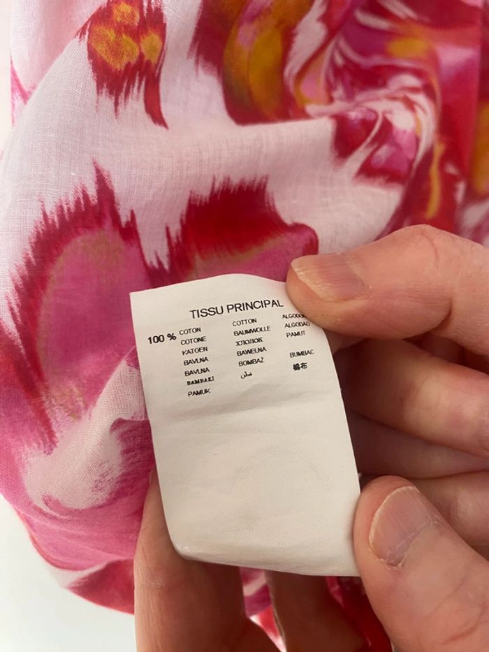 Petite blouse légère en coton avec motif fleuries - photo numéro 5