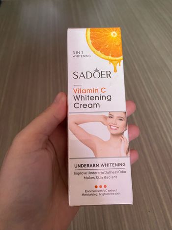 crème blanchissante aisselles