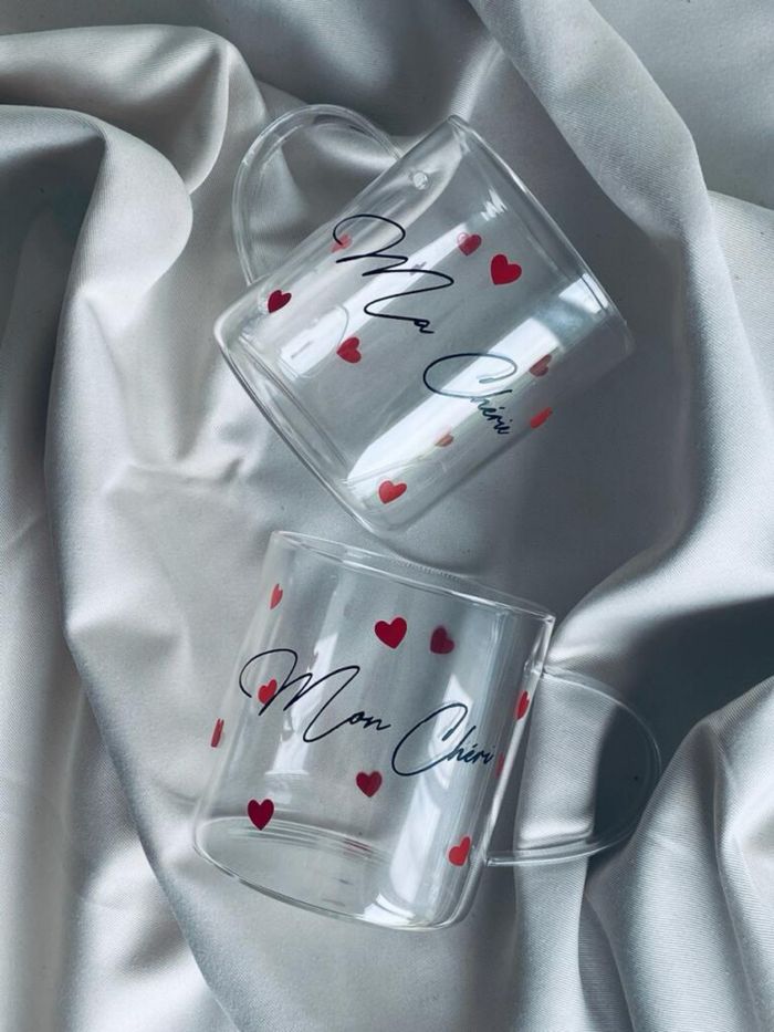 Duo tasses transparente