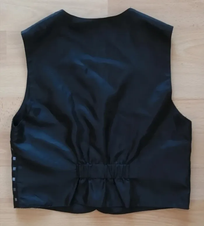 Boléro gilet sans manches noir 6 ans - photo numéro 3