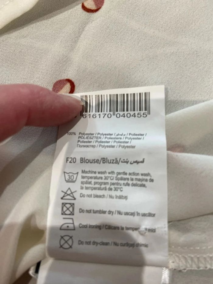 Blouse en voile camaïeu crème - photo numéro 5