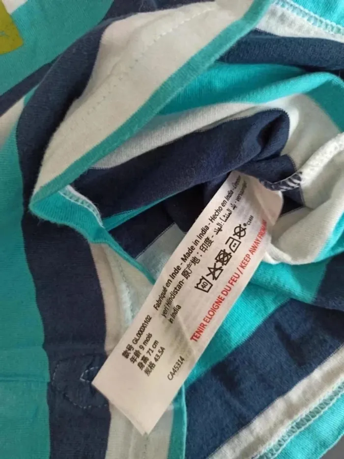 Lot 2 t-shirts manches longues 9 mois - photo numéro 6