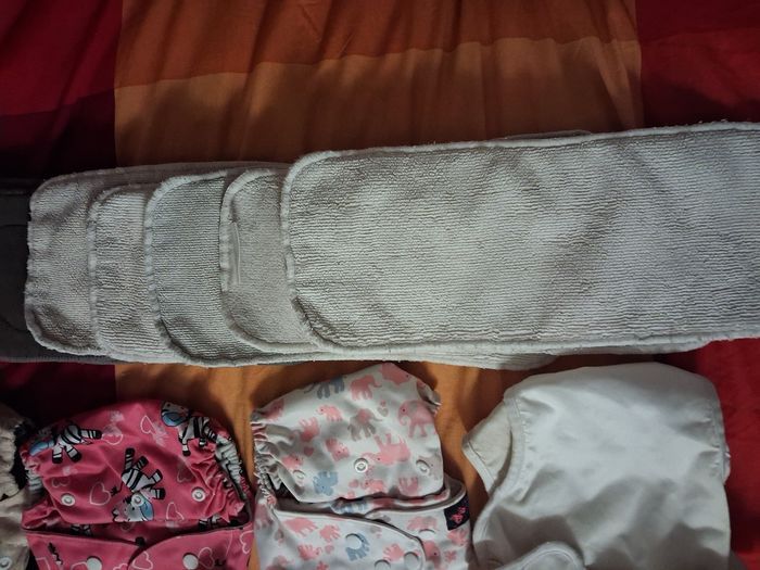 LOT Couches Lavables/ Couche de bain/Inserts/surcouches Complet 18 pieces - photo numéro 6