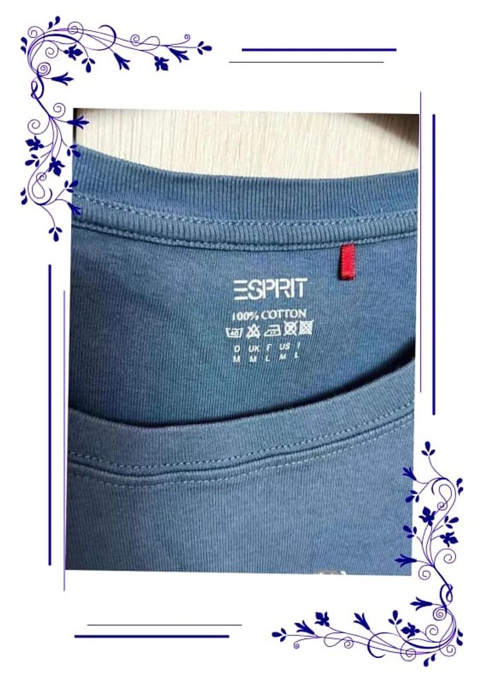 T shirt esprit bleu L - photo numéro 3