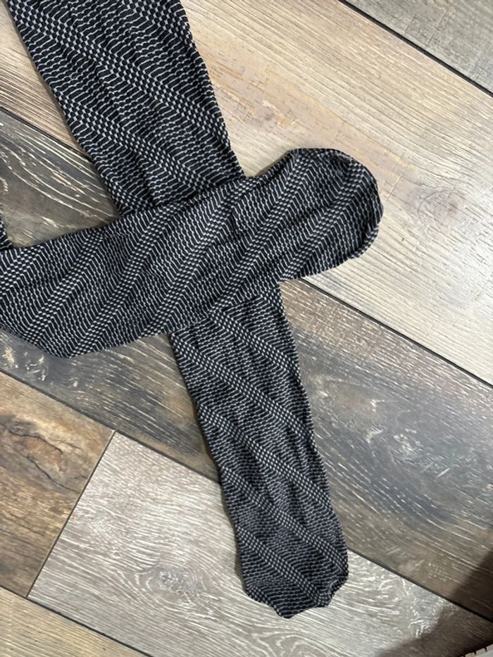 Collant imprimé gris et noir - photo numéro 5