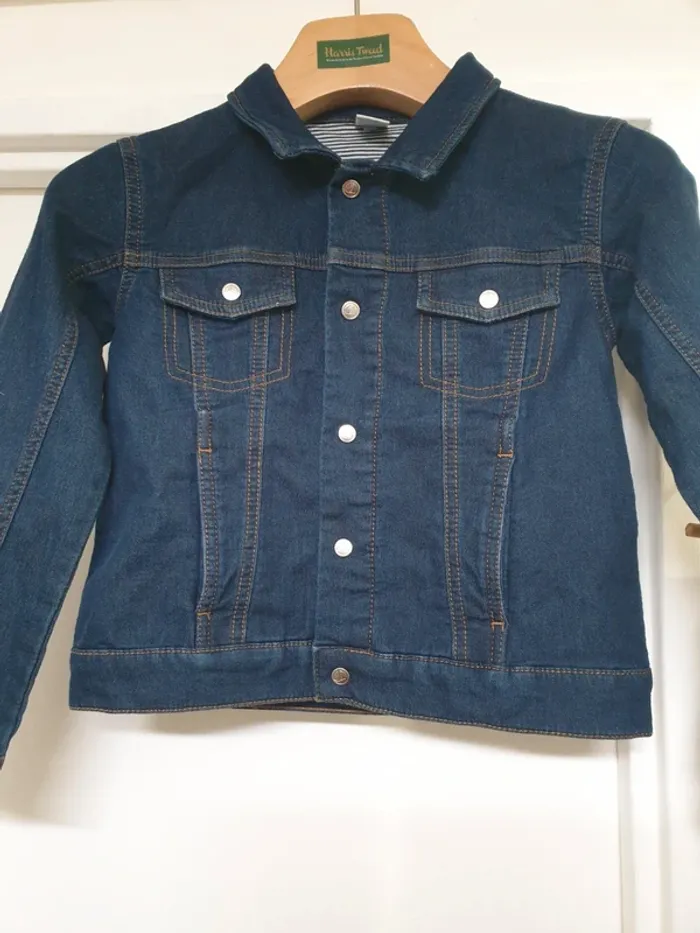 Veste en jeans Blazer 100% coton Petit Bateau Taille 8 ans - photo numéro 4