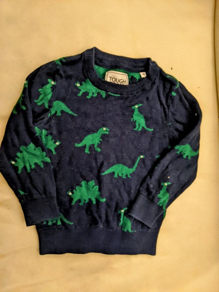 Joli pull tricoté jacquard intarsia motif dinosaures
3 ans 98 cm intemporel