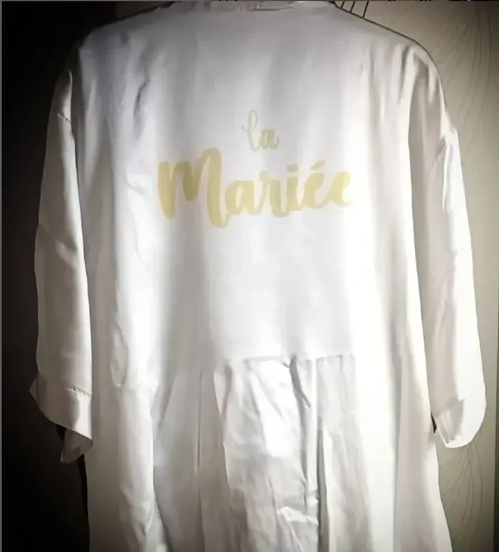 Kimono la mariée avec chausson et cravate marie - photo numéro 2
