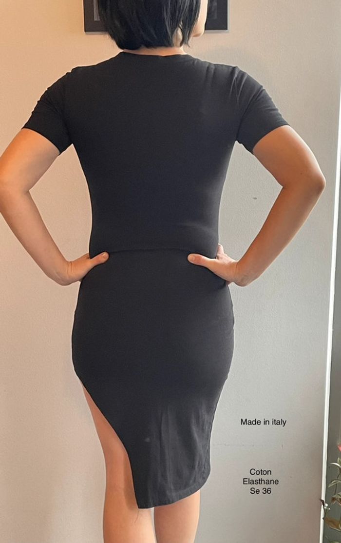 Petite robe noire originale et asymétrique été - photo numéro 2
