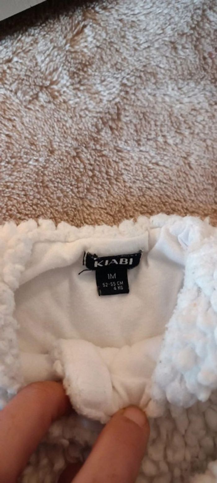 Gros gilet chaud bébé fille effet mouton - photo numéro 3