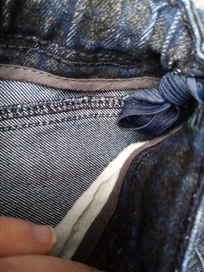 Pantalon bleu effet noir 12a - photo numéro 4