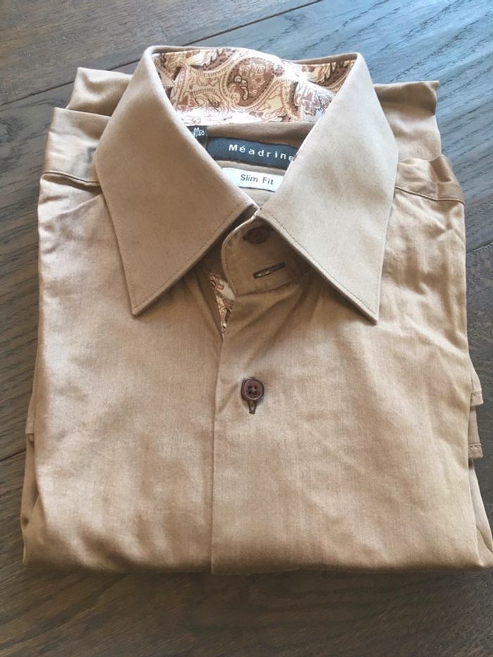 Chemise marron glacé