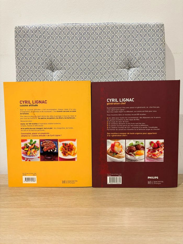 Pack de 2 Livres de Cuisine "Génération Chef & Cuisine Attitude" de Cyril Lignac - photo numéro 2