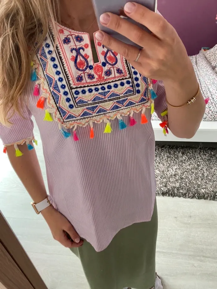 Blouse colorée - photo numéro 2