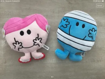 Lot 2 grandes peluches mr bobo et mme calin