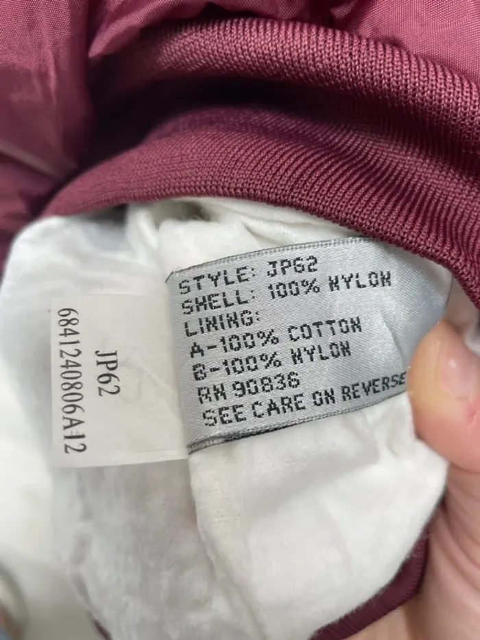 Vintage Workwear Nylon Pullover Burgundy 3XL Mens - photo numéro 5