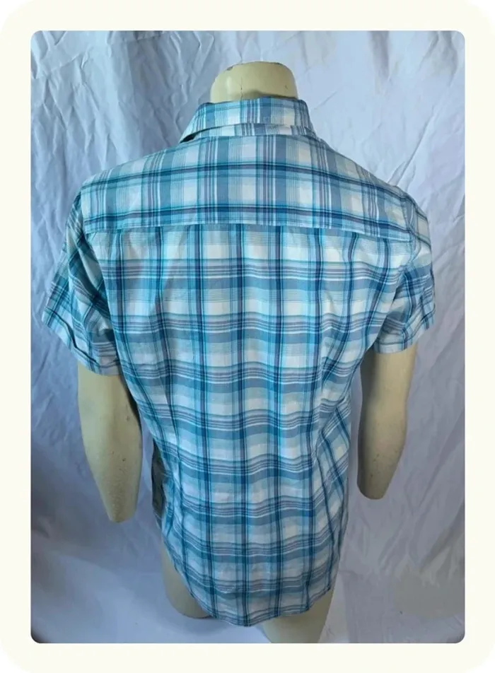 Chemise manches courtes carreaux Homme Diesel Taille L - photo numéro 2