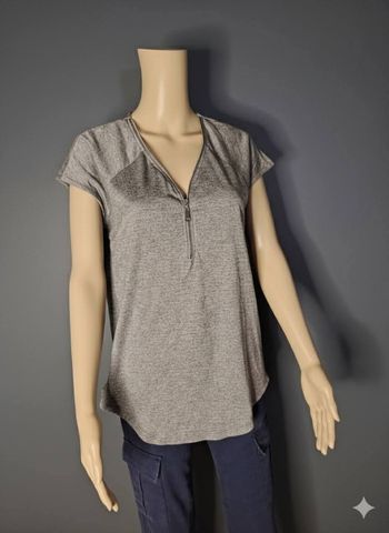 Top gris chiné Ardene avec zip – Taille S/P – Neuf avec étiquette
