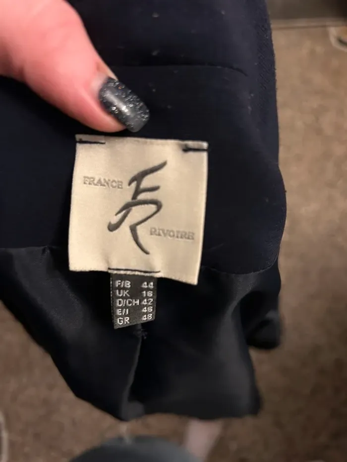 blazer bleu marine - XL - France Rivoire - photo numéro 3
