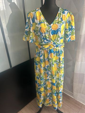 Robe fleurie citron shein neuve taille XL
