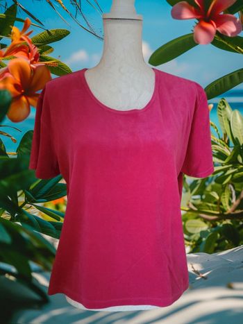 Tee-shirt en velour 🚺