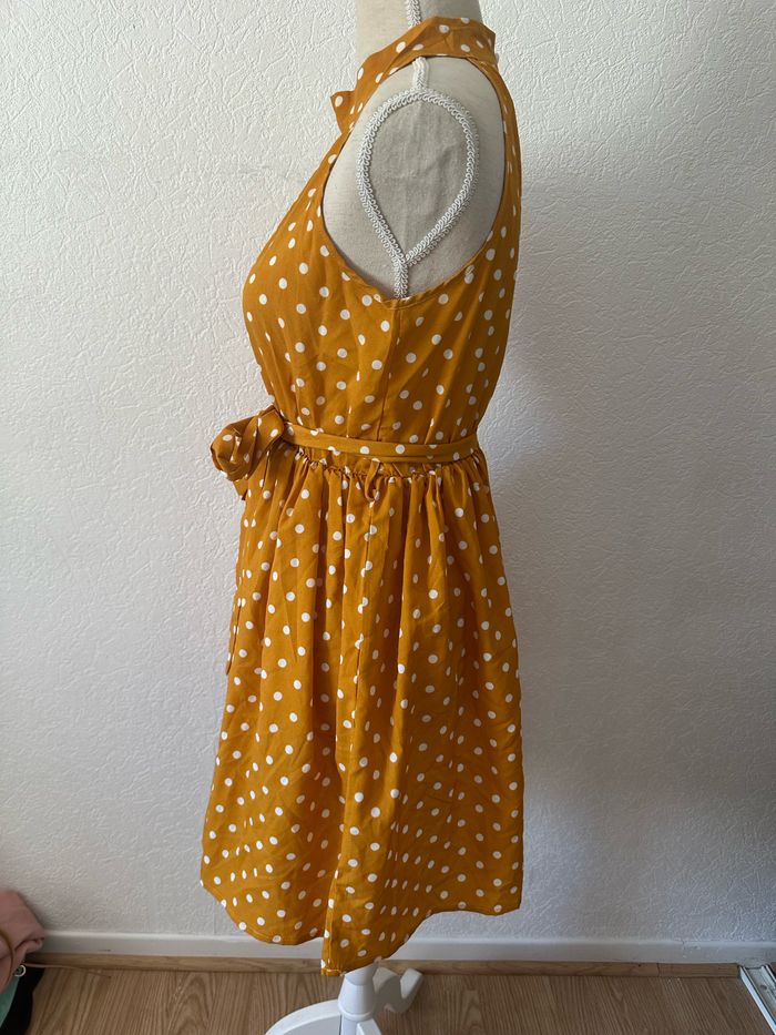 Robe jaune à pois T.34 Shein - photo numéro 4