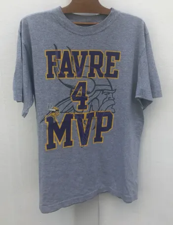 Reebok T-shirt NFL grey Minnesota Vikings Mens M