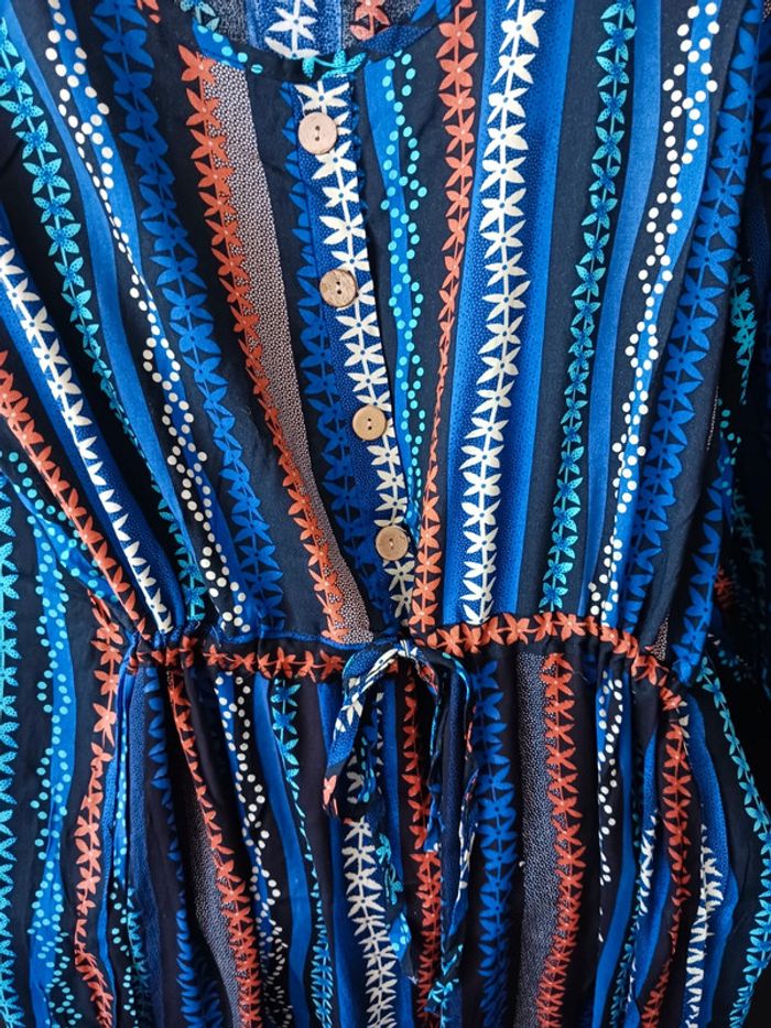 Robe bleue fluide et légère TailleL40 - photo numéro 3