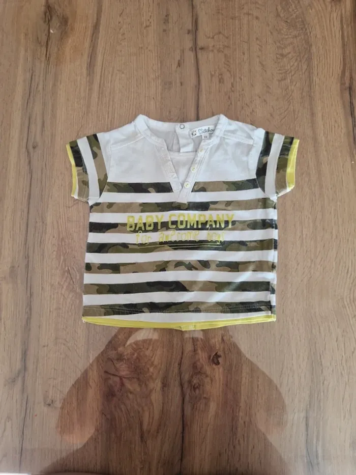 Lot - 5 tee shirt + 1 pull manches courtes - 6 mois - photo numéro 6
