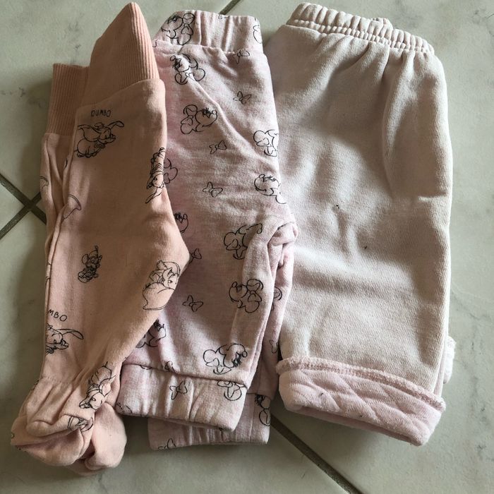 Lot 3 pantalons fille naissance