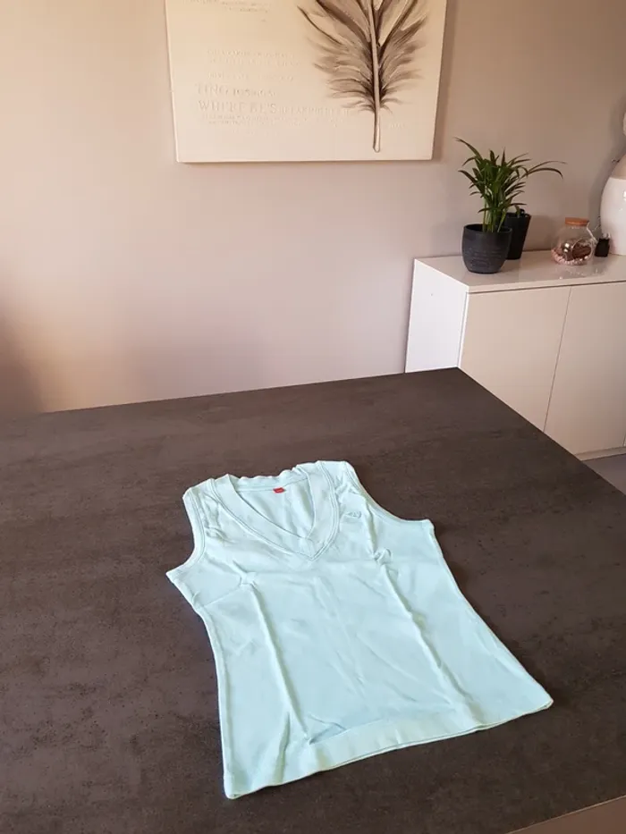 Débardeur Esprit taille M bleu - photo numéro 2
