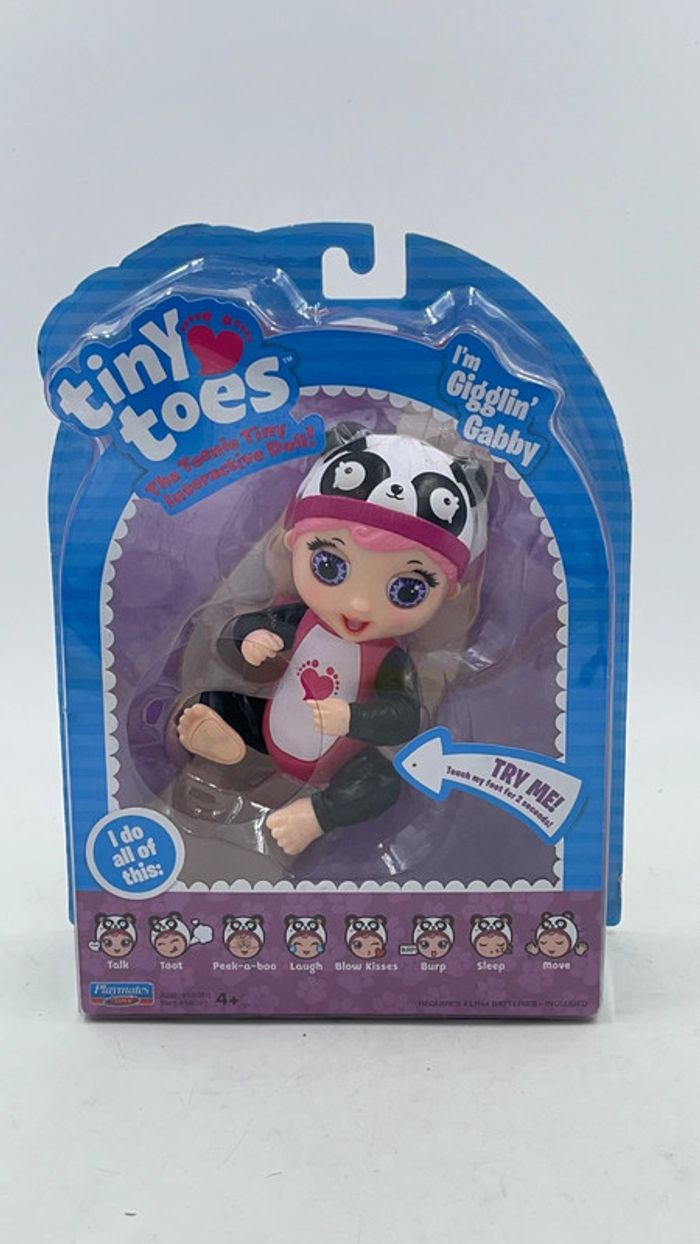 Mini poupons Tini Toes Gabby Panda Playmates Toys neuf