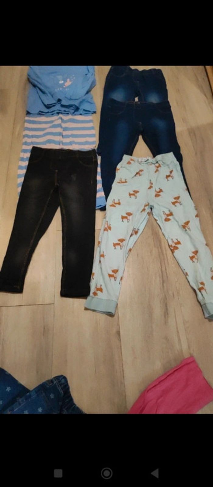 Lot de pantalon legging pyjama fille 4-5 ans - photo numéro 6