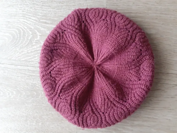 Bonnet violet pailleté - photo numéro 3
