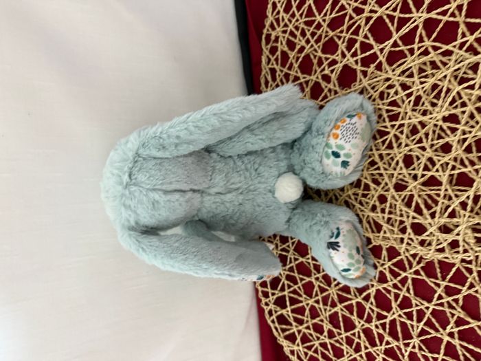 Lapin OSTARIA peluche bleue - photo numéro 3