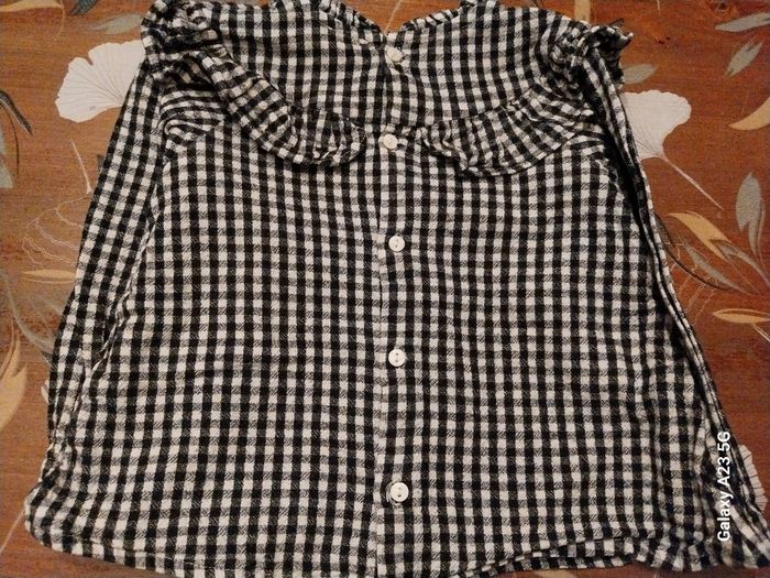 Haut vichy noir et blanc , - photo numéro 5