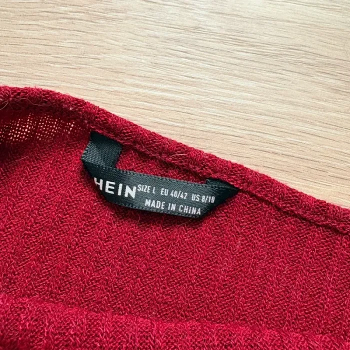 Robe pull bordeaux taille L portée 1 fois - photo numéro 5