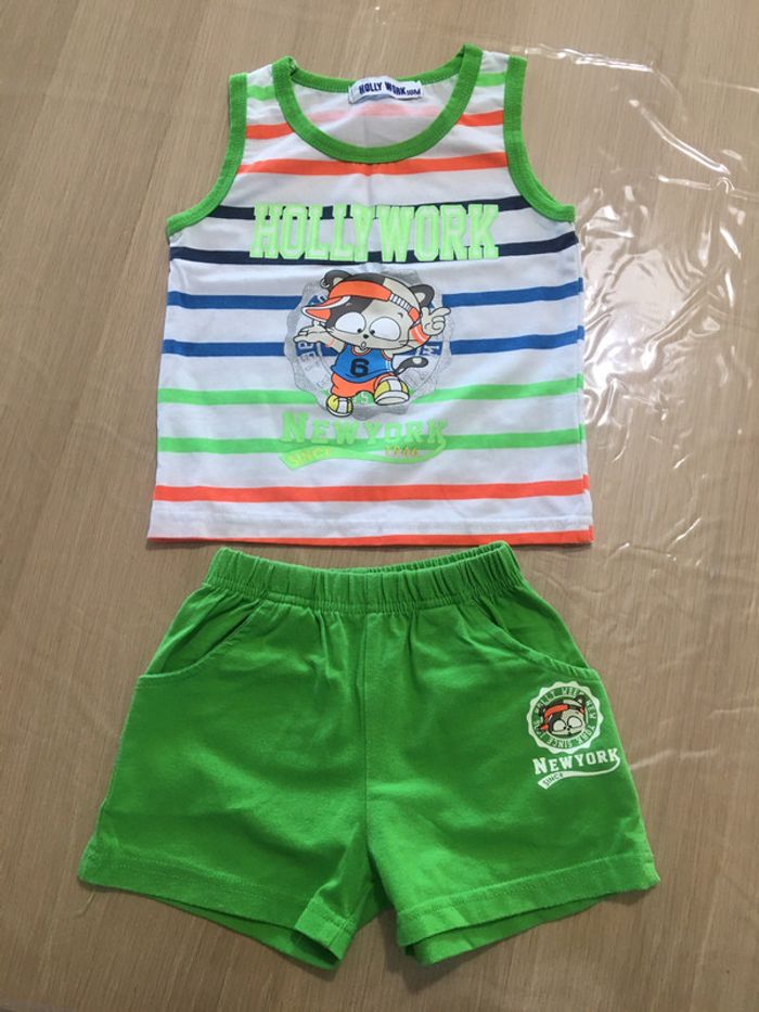 Ensemble d’été short teeshirt - photo numéro 2