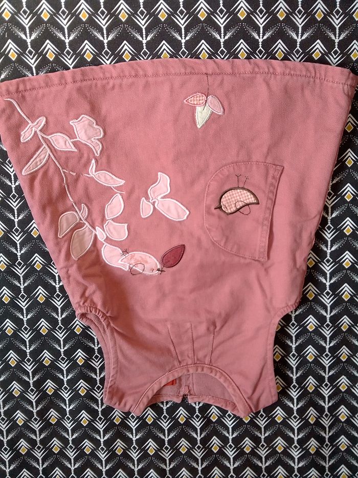 Robe molletonnée rose de Tissaia  6 mois