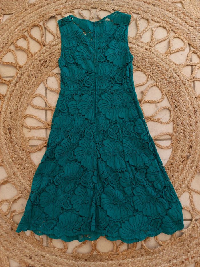 Robe Naf Naf dentelle verte - photo numéro 3