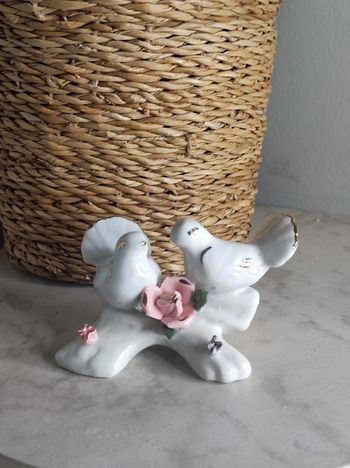Figurine colombe porcelaine