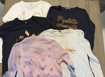 Lot t-shirt manches longues 14 ans