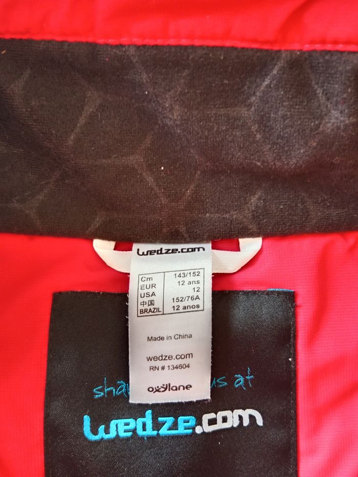 Manteau rouge et noir 12 ans - photo numéro 2