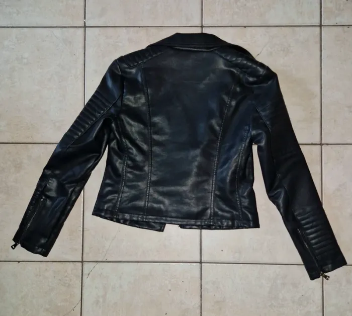 Veste femme simili cuir taille S - photo numéro 3
